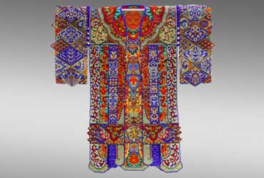 Sharmini Wirasekara Talavera Robe Beadwork-art-robe